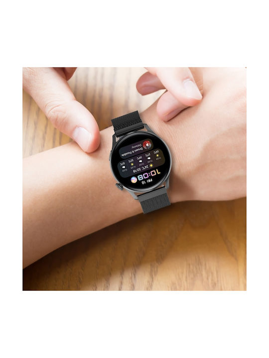 43mm Milan Armband Schwarz (Huawei Watch GT2 / GT3 (42mm) / GT3 Pro (43mm))