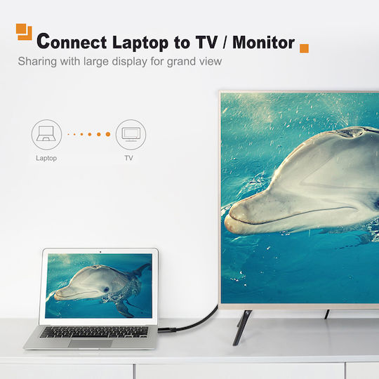 Cabletime Cable HDMI male - HDMI male 0.9m Μαύρο