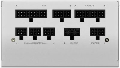 Gigabyte UD850GM PG5W 850W Λευκό Τροφοδοτικό Υπολογιστή Full Modular 80 Plus Gold