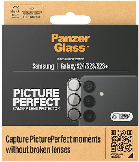 PanzerGlass PicturePerfect Camera Protection Tempered Glass Black for the Samsung Galaxy S24, S23, S23+