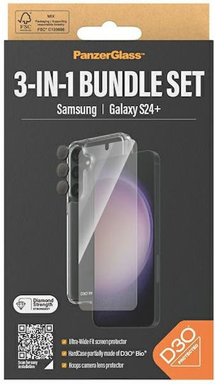 PanzerGlass 3-in-1 Protection Pack Προστασία Κάμερας Tempered Glass Διάφανο για το Samsung Galaxy S24+