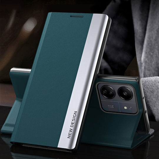 New Design Buchen Sie Synthetisches Leder Grün (Redmi 13C / Poco C65 4G)