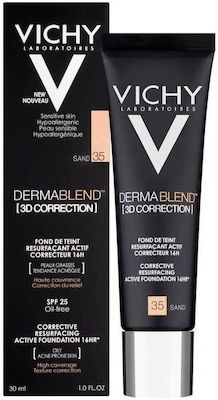 Vichy Dermablend 3d Correction Liquid Make Up 35 Sand 30ml