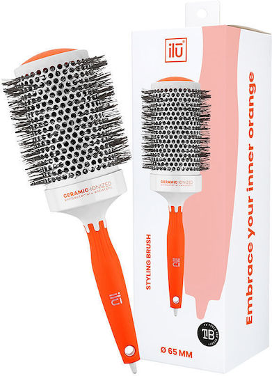 Ilu Round Styling Hair Brush Orange 65mm