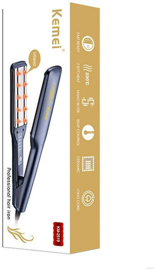 Kemei KM-2519 Преса за коса с керамични плочи
