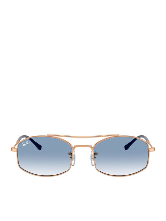 Ray Ban Unisex Γυαλιά Ηλίου με Ροζ Χρυσό Μεταλλικό Σκελετό και Μπλε Ντεγκραντέ Φακό RB3719 92623F