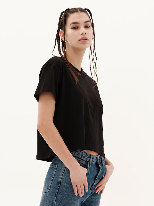 Women's Athletic Crop T-shirt Black