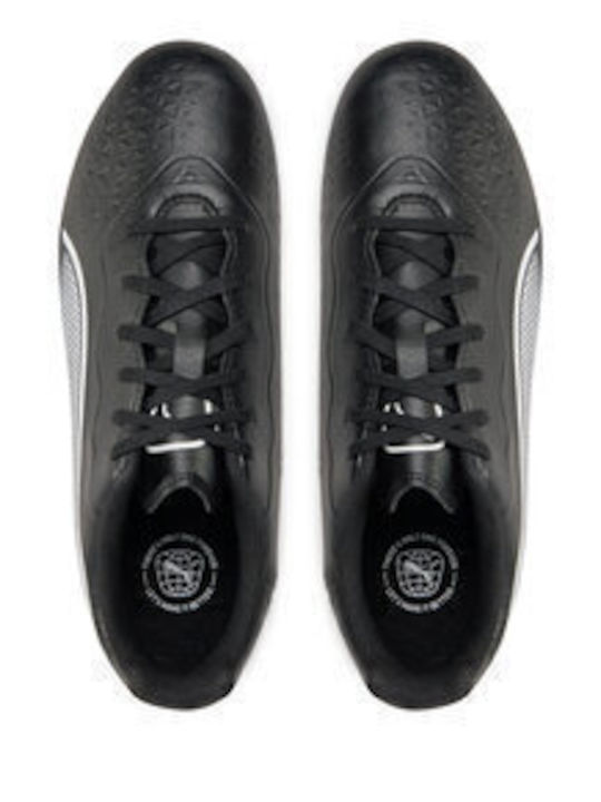 King Match Fg/Ag FG/AG Kids Soccer Cleats & Shoes with Molded Outsole Black