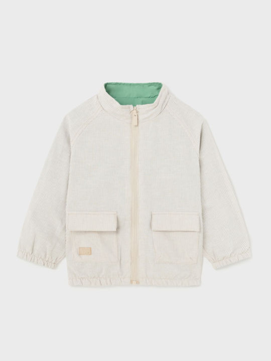 Kinder Freizeitjacke Winddicht Beidseitig Green
