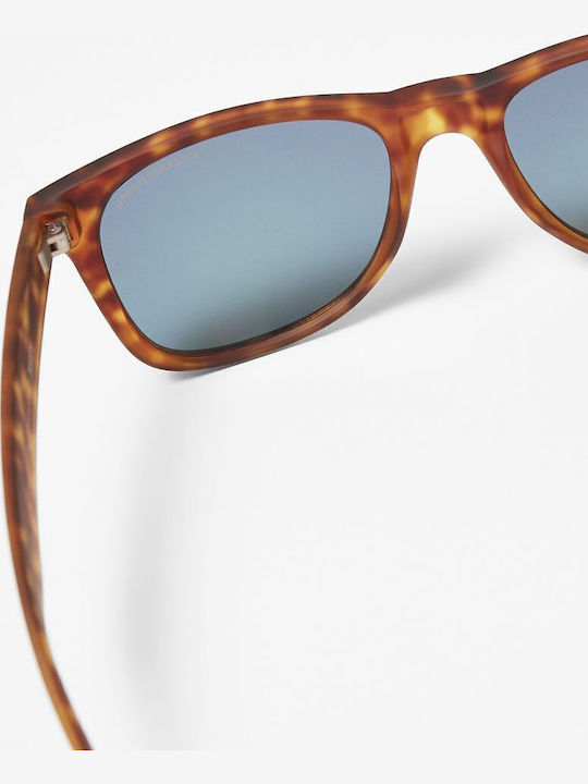 Urban Classics Men's Sunglasses with Brown Plastic Frame and Orange Mirror Lens TB3718-02577