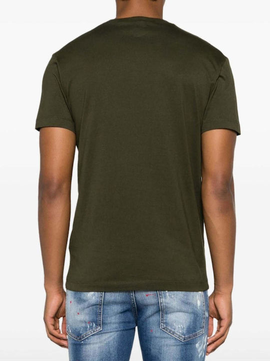 Dsquared2 Cool T-shirt Bărbătesc cu Mânecă Scurtă Verde