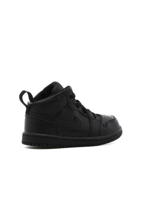 Nike Încălțăminte Sport pentru Copii Mare Jordan 1 Mid Negre