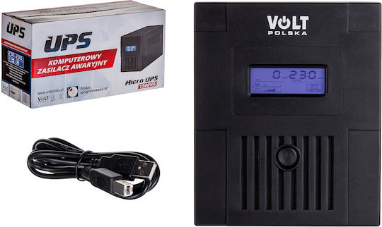 Volt Polska Sinus USV 1500VA 900W mit 5 Steckdosen