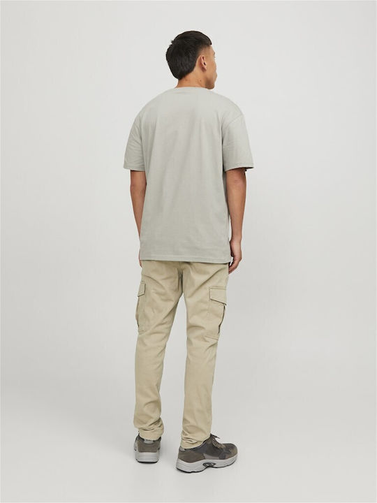 Trousers Cargo Elastic in Slim Fit Crockery