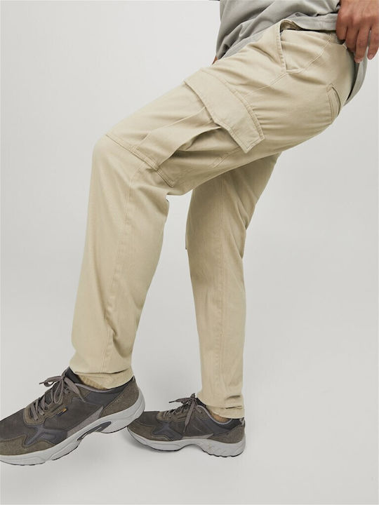 Trousers Cargo Elastic in Slim Fit Crockery