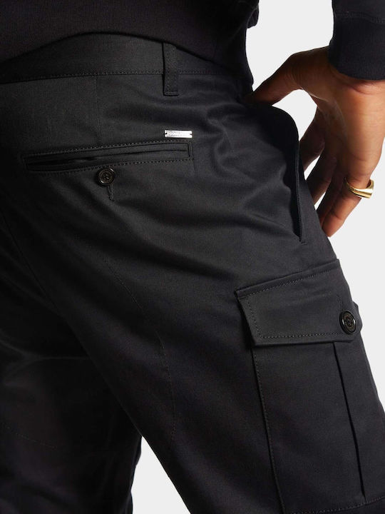 Pantaloni cu Croială Slim Negru