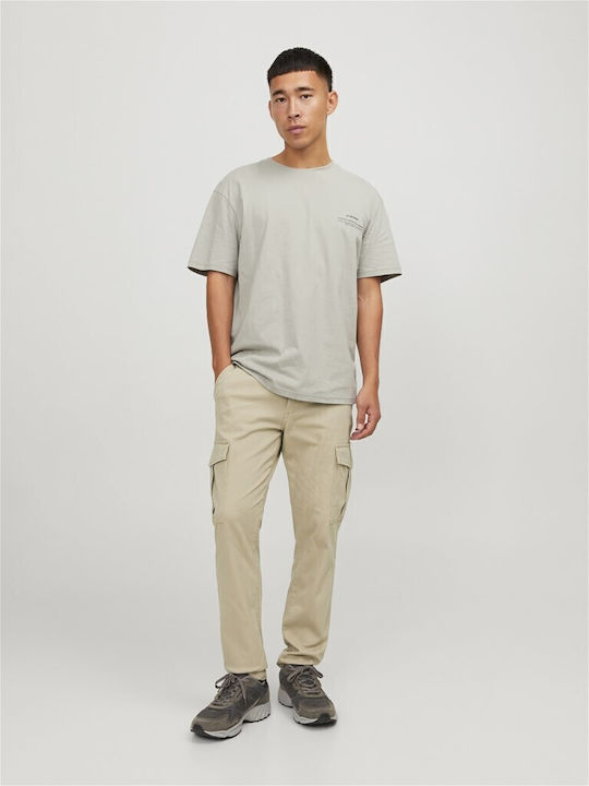 Trousers Cargo Elastic in Slim Fit Crockery