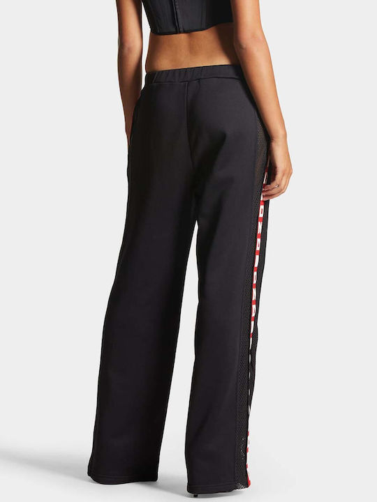 Dsquared2 Pantaloni de trening pentru femei Negru