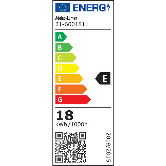 Adeleq LED Lumina liniară Lumină Plafon 18W Alb natural 60cm