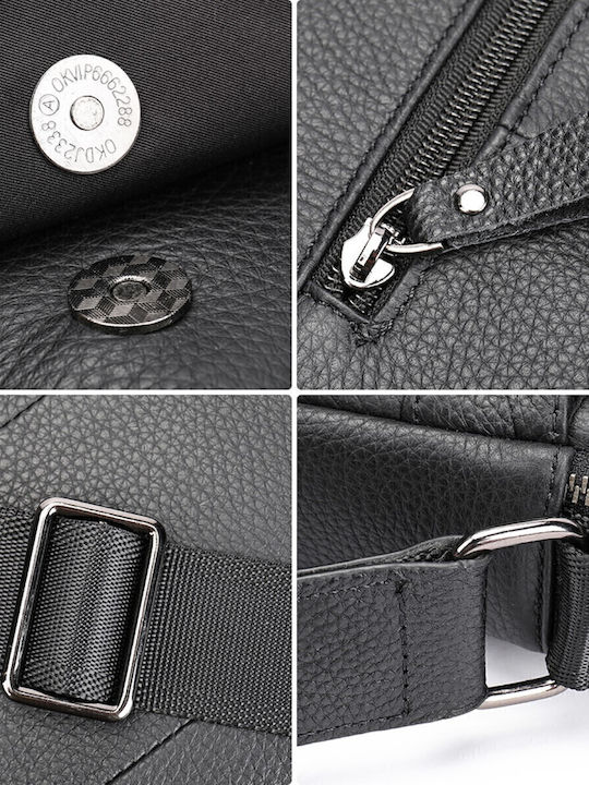 Leather Men's Bag Shoulder / Crossbody Black