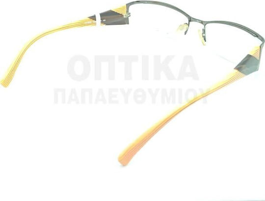 Etro Men's Metal Prescription Eyeglass Frame Grey