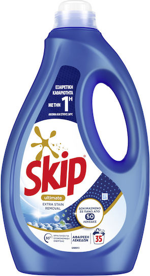 Skip Ultimate Extra Stain Removal Υγρό Απορρυπαντικό για Χρωματιστά Ρούχα 1.75lt (35 Μεζούρες)