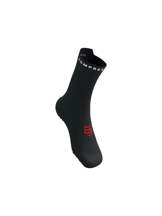 Compressport Pro Racing Socks V4.0 Running Κάλτσες Μαύρες 1 Ζεύγος