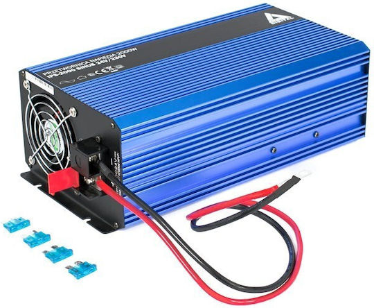 Azo Digital Converter Sinus PS-2000S Invertor Auto 2000W pentru Convertirea 24V DC în 230V AC