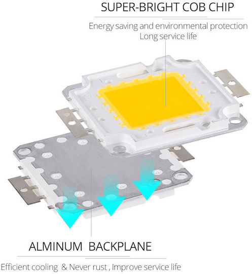 Cob LED Chip 100W Ψυχρό Λευκό 1τμχ 105766