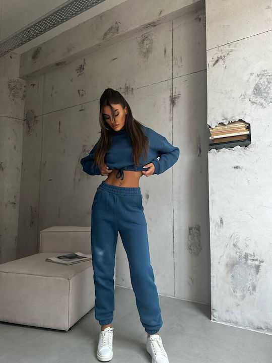 Damen-Sweatpants-Set μπλε