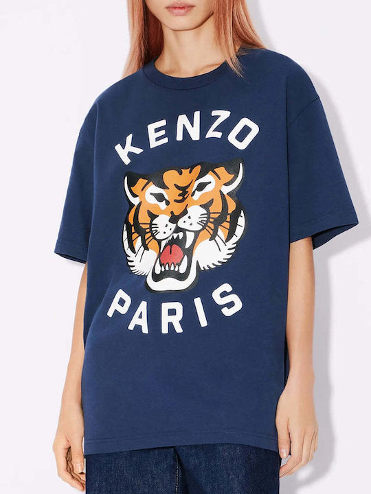 Kenzo Damen Oversized T-shirt Midnight Blue