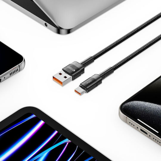 Tech-Protect Ultraboost Evo USB 2.0 Cable USB-C Male - USB-A 100W PD Black 0.5m