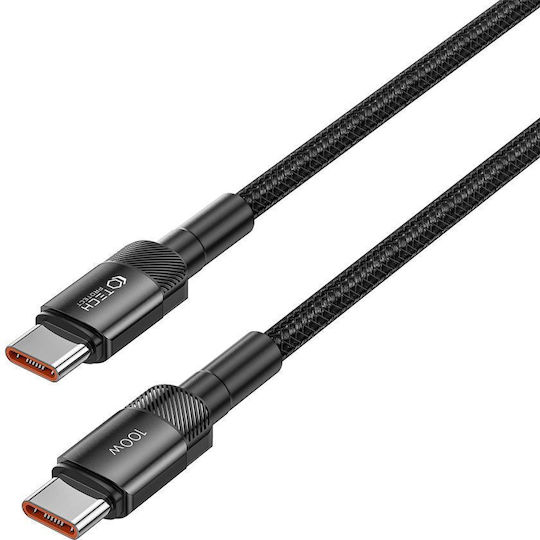 Tech-Protect Ultraboost Evo USB 2.0 Cable USB-C male - USB-C 100W Black 0.25m