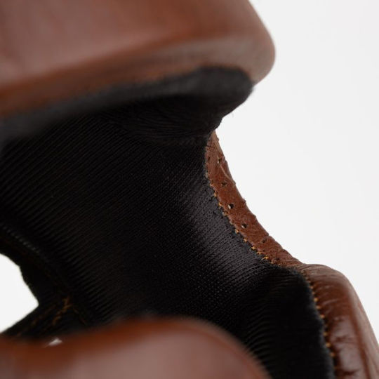 Everlast 1910 Κάσκα Πυγμαχίας Ενηλίκων Aνοιχτού Τύπου Δερμάτινη Καφέ