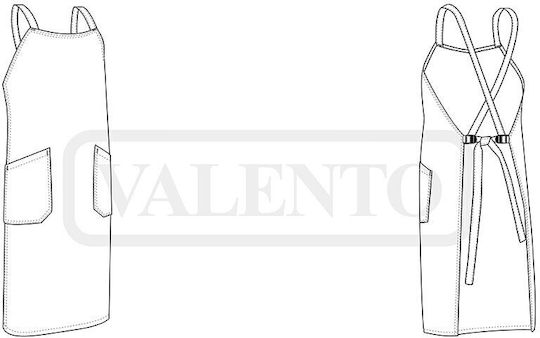 Valento Ποδιά Barista / Bartender Ολόσωμη Barista Bartender Μαύρη