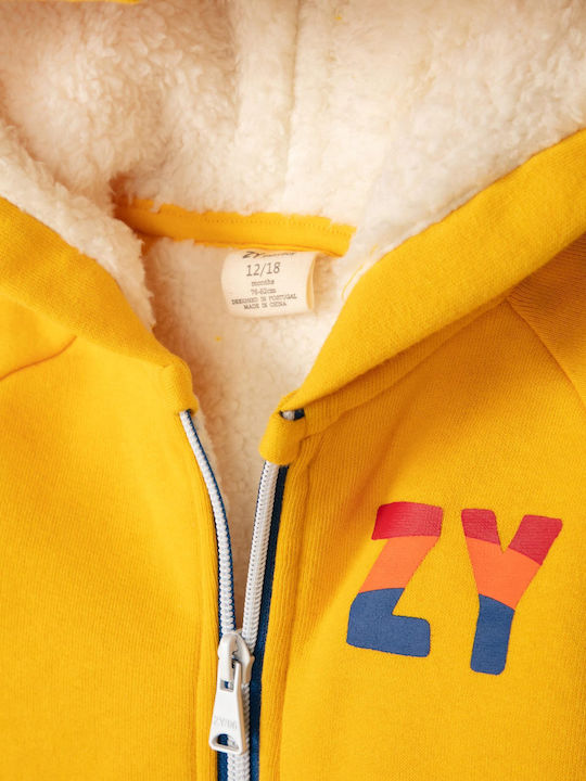 Zippy Kids Cardigan with Hood Yellow