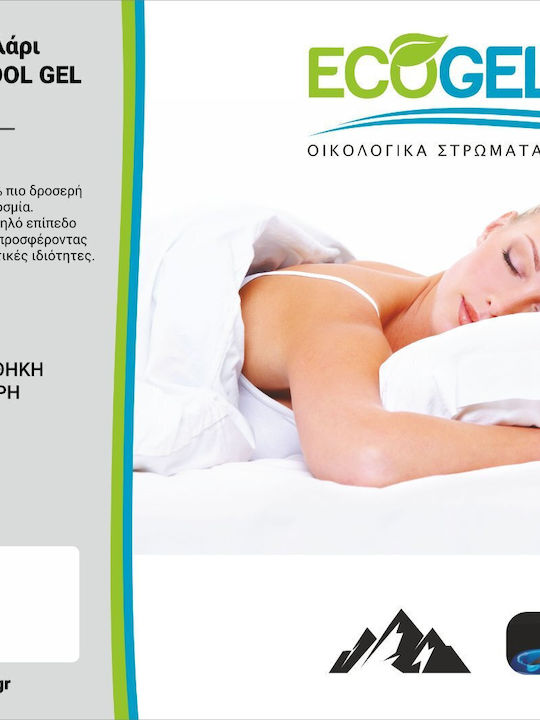 Ecogel Strom Cool Gel Deluxe Sleep Pillow Gel Anatomic Medium ST29873 41x69x9cm