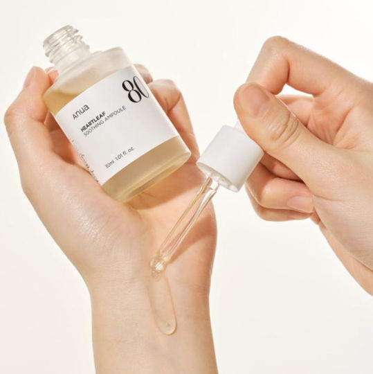 Anua Heartleaf 80% Soothing Ampoule Anti-aging Essence Face with Hyaluronic Acid & Vitamin B5 30ml