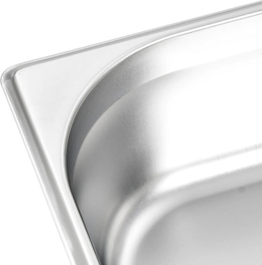 vidaXL Gastronorm-Behälter Edelstahl GN1/2 mit Tiefe 100mm