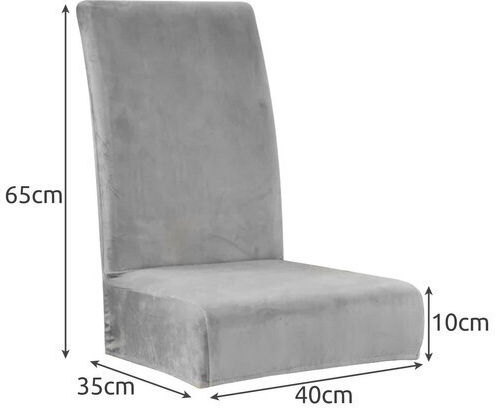 Ruhhy Elastic Cover for Chair Grey 1pcs
