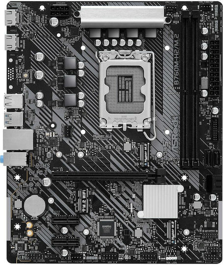 ASRock B760M-H2/M.2 Motherboard Micro ATX with Intel 1700 Socket