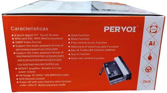 PerVoi Ραδιόφωνο Αυτοκινήτου 1 DIN (Bluetooth/USB)