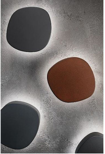 Zafferano Wall-Mounted Outdoor Light LED IP54 7W with Warm White Light 12.4x13.3x4.9εκ.