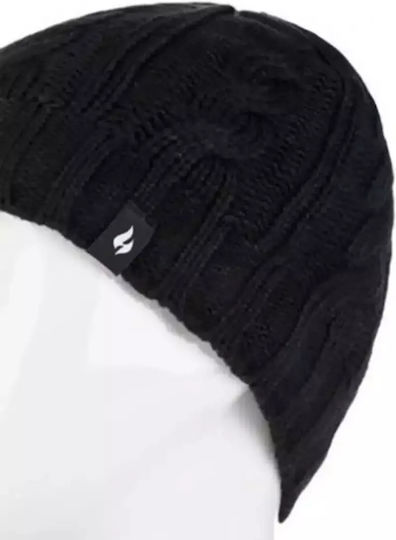 Beanie Beanie Knitted in Black color