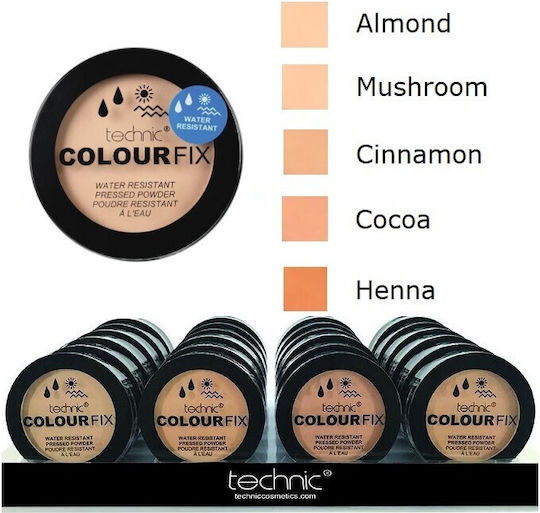 Technic Colour Fix Water Resistant Pressed Powder Πούδρα 10gr