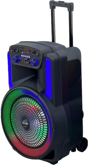 Ηχείο Karaoke με Ασύρματο Μικρόφωνο και Εφέ Φωτισμού 215072 Μαύρο