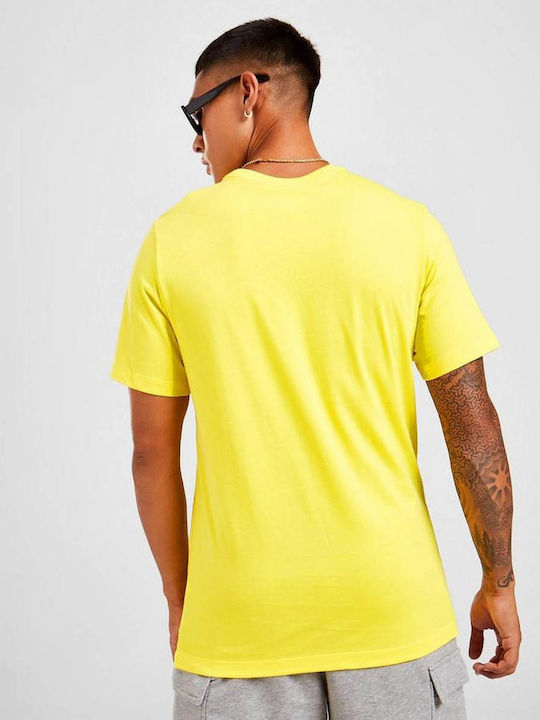 Nike Air Αθλητικό Ανδρικό T-shirt Κίτρινο με Στάμπα