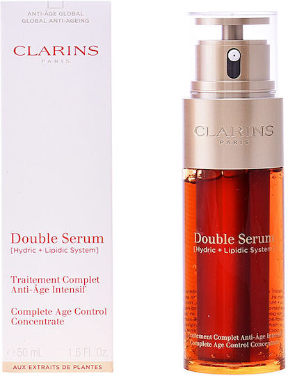 Clarins Double Hydric & Lipidic System Αντιγηραντικό Serum Προσώπου 50ml