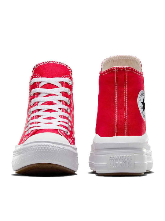 Chuck Taylor All Star Move Γυναικεία Μποτάκια Red / White / Gum