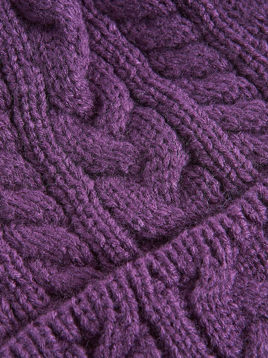 Verde Beanie Beanie Knitted in Purple color